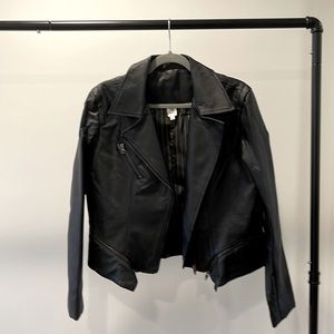 Faux leather jacket size large
